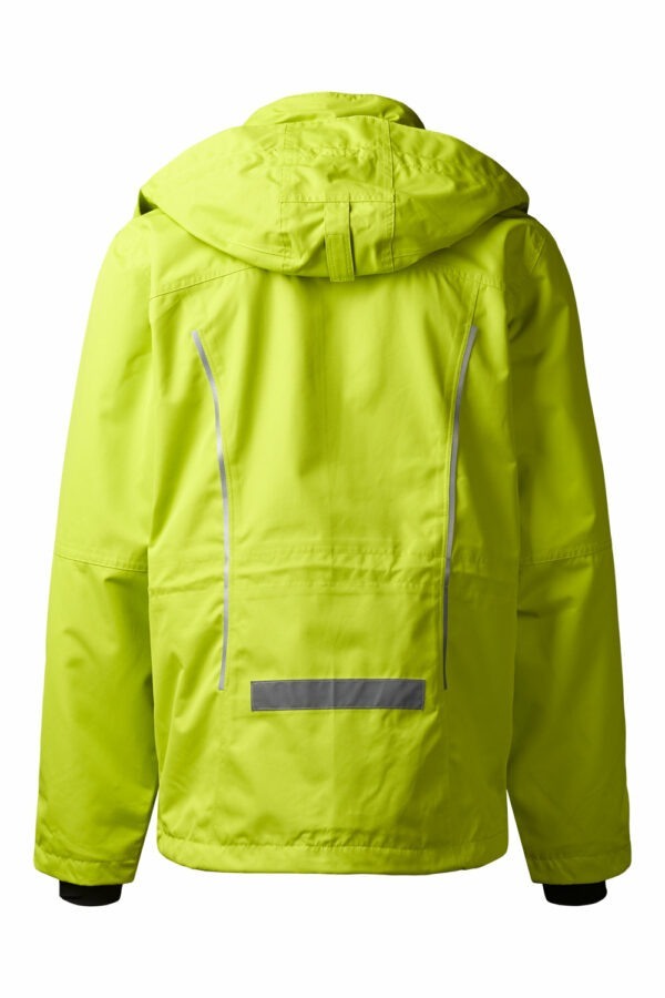 99045-4 xplor care shell jacket unisex lime back