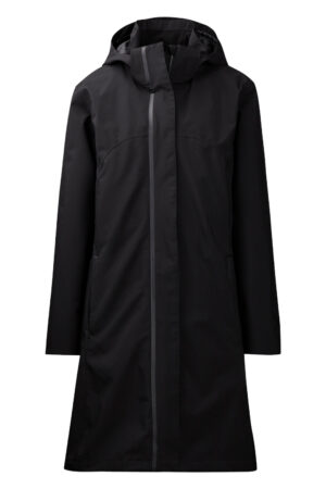 99062 xplor tech coat women black 9000 front