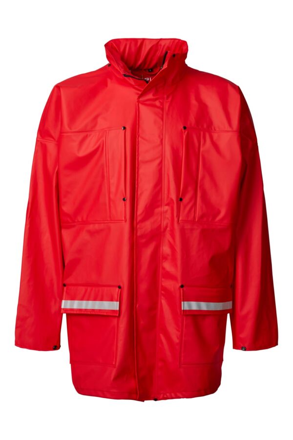 99190_xplor_rain-coat-unisex_red-5000_front