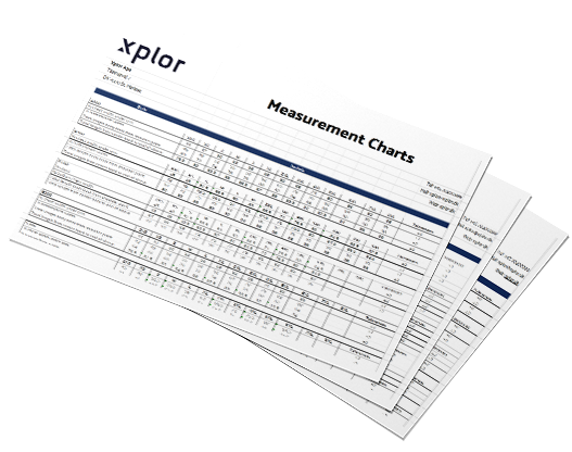 xplor measurement chart