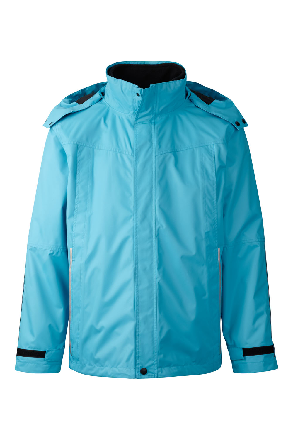 99045-4 xplor care shell jacket unisex aqua front