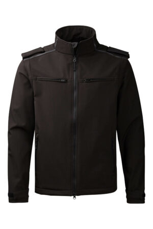 99055 xplor tech softshell jacket unisex black 9000 front