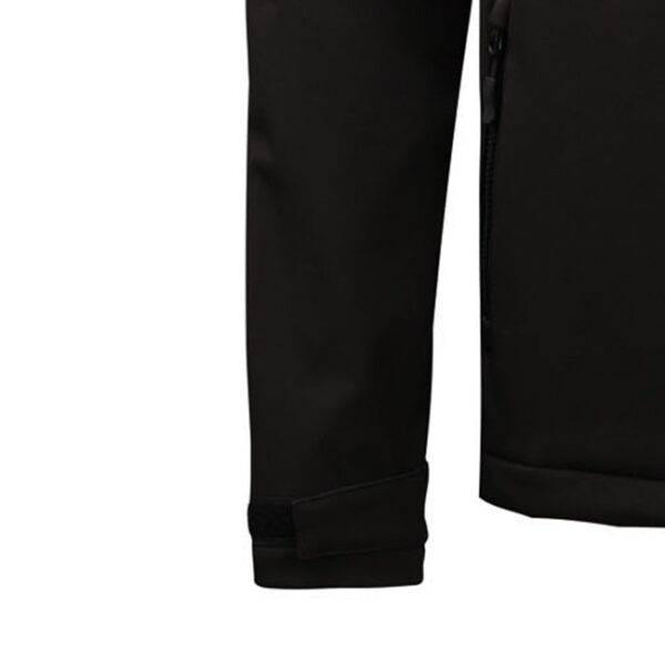 99055 xplor tech softshell jacket unisex black 9000 sleeves